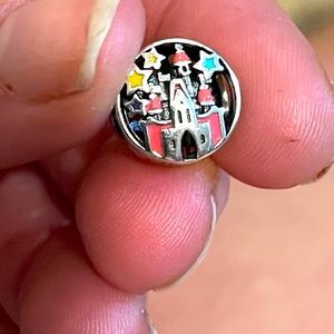 Pandora retired Disney castle/my happy place round charm for bracelet.